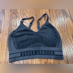 Under Armour Charcoal Gray Sports Bra - size medium